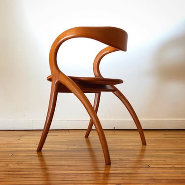 A. Sibau Sculpted Solid Cherry Chair 