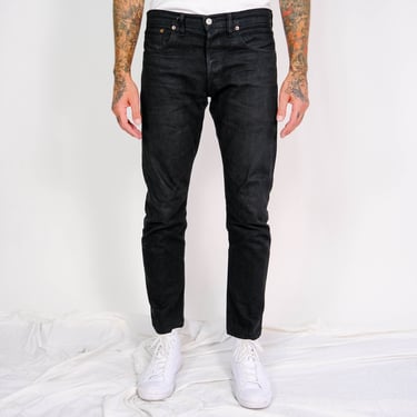 Ralph Lauren RRL Selvedge Black Rigid Wash Japanese Denim Slim Fit Jeans | Made in USA | 36x31 | RRL Designer Redline Hidden Rivet Denim 
