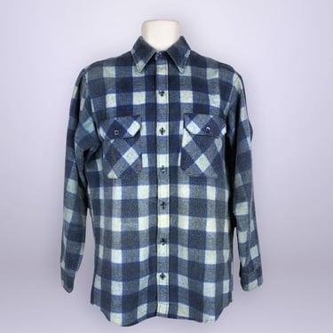 トップス SEARS vintage wool check shirt 80s KINGS ROAD