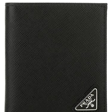 Prada Men Black Leather Wallet