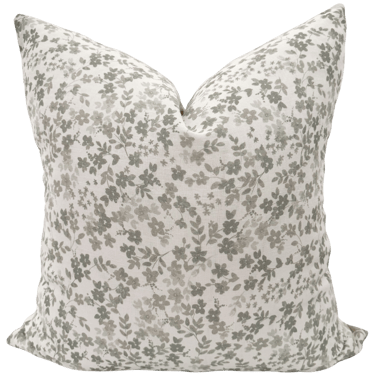 Softly Sage Block Print Pillow Cover