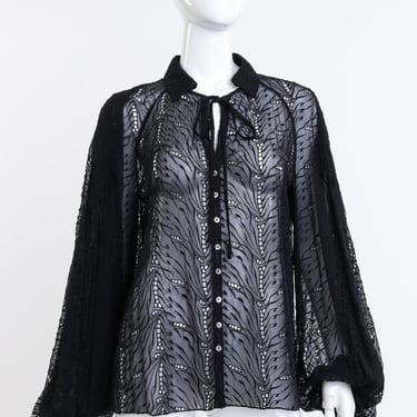 Eyelet Lace Bishop Blouse