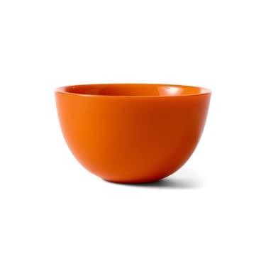 &quot;Colora&quot; Bowl in Orange Art Glass by Sven Palmqvist for Orrefors, 1955