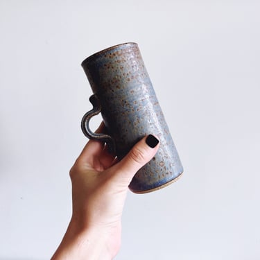 Vintage Stoneware Pottery Handmade Mug 