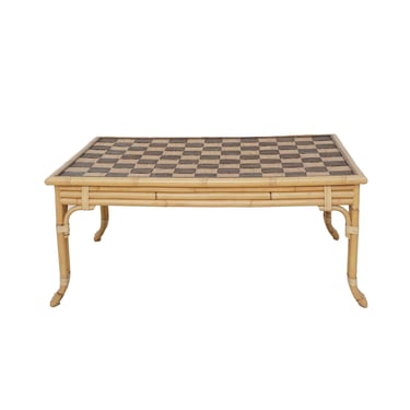 Rattan Coffee Table by John Hutton, 1970s 