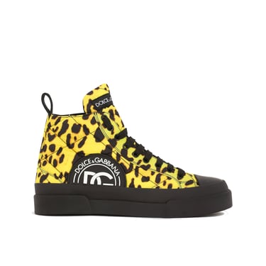 Dolce & Gabbana Leopard Quilted Sneakers Women