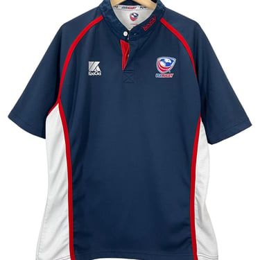 Kooga Team USA Red White Blue Rugby Shirt XL EUC