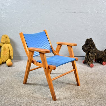 Spaghetti children's chair 60s children's furniture design vintage wooden chair rustic nostalgia chair garden chair 