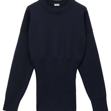 Loewe Women Ribbed Wool Long Sweater