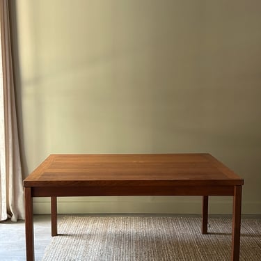 Teak extension dining table