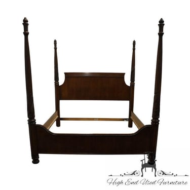 THOMASVILLE FURNITURE Hemmingway Collection Solid Mahogany King Size Four Poster Bed w. Eucalyptus Leaf Accents 36711-476 