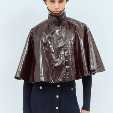 Chloé Women Lacquered Cropped Poncho