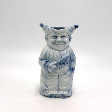 vintage Schafer & Vater Blue Jester Creamer made in Germany 