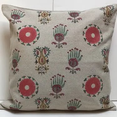 Block Printed Sand Pillow