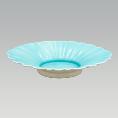Aurora Art Ware Two Tone 15" Centerpiece Bowl, Gladding McBean GMB | Vintage California Pottery Giftware 