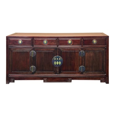 Oriental Rosewood MoonFace Drawers Credenza Sideboard Console Cabinet ws4667E 
