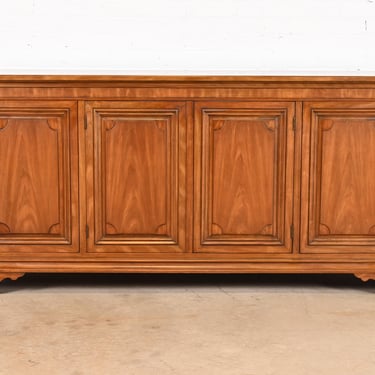 Kindel Furniture French Regency Louis Philippe Cherry Wood Sideboard or Bar Cabinet, Circa 1960s