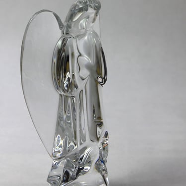 Baccarat Crystal Nativity Angel Paperweight Figurine France 