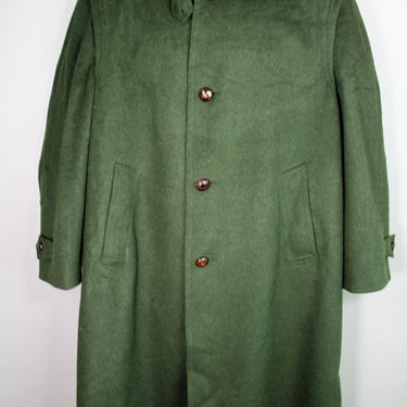 Harrods - Pischl - wool coat - Forest Green - Never Worn - Estimated size L to XL 