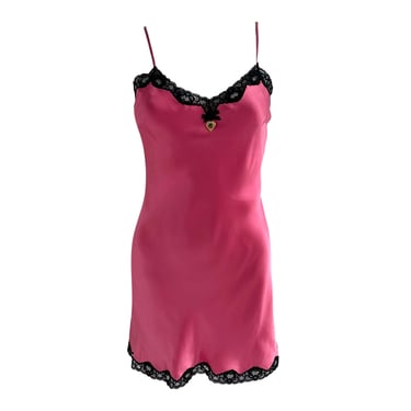 Dolce &amp; Gabbana Pink Silk Slip Dress
