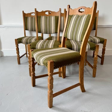 Set of 6 Swedish Oak Dining Chairs