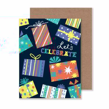 Birthday Presents Greeting Card/ 4.25