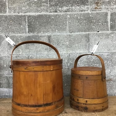 Pair of Nesting Antique Firkins (Seattle)