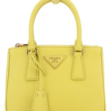 PRADA Yellow Leather Handbag