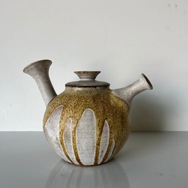 80's Vintage Fer Studio Pottery Teapot - Vase 