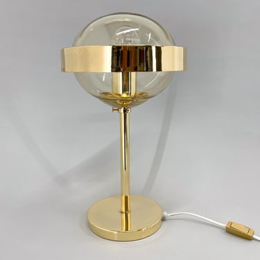 Mid-Century Brass Table Lamp by Kamenicky Senov, 1960s / Vintage Table Lamp / Golden 