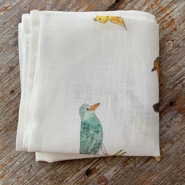 Handkerchief- Isabelle Boinot: Birds