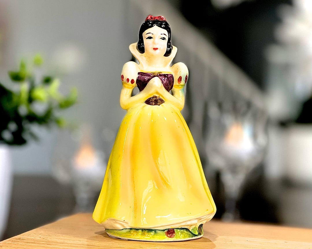 VINTAGE Wales Japan Porcelain Snow White Figurine with the Original Dan s and Adi Home Decor San Antonio TX