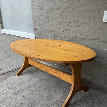 Vintage Pine Trestle Table