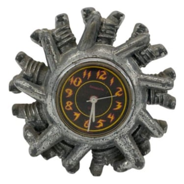 Sarsaparilla Designs Art Deco Revival Radial Airplane Engine Alarm Clock 