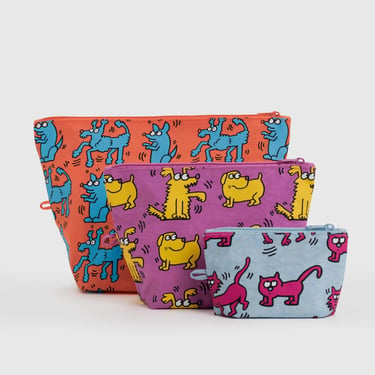 BAGGU Keith Haring Pets Go Pouch Set