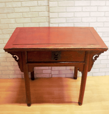 Antique Country-Style Chinese Red Lacquer Altar Desk/Console Table