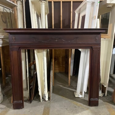 Federal Mantel with Ribbon Swags and Neoclassical Trim