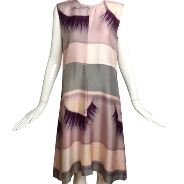 CELINE-Silk Eyelash Print Dress, Size-8