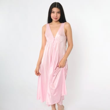 ワンピース 1940s Lavender Pink Lingerie Dress S Vintage 1940's Lavender Lace + Pink Satin Lining Belted A