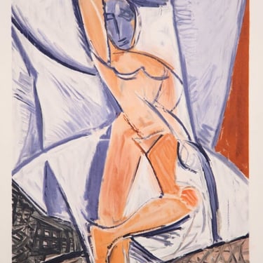 Etude Pour le nu a la Draperie, Pablo Picasso (After), Marina Picasso Estate Lithograph Collection 