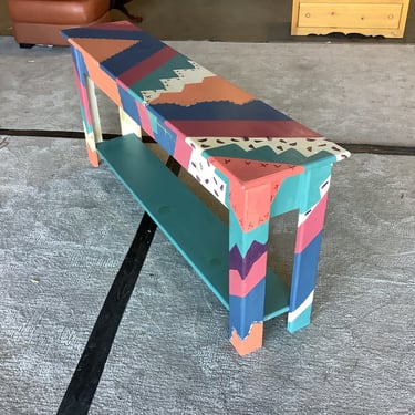 Hand Painted Sofa Table (WH)