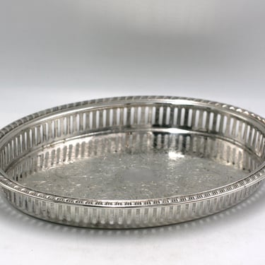 vintage Oval Silverplate tray 