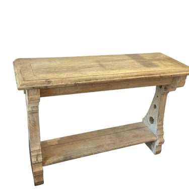 French Oak Art Populaire Console