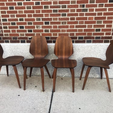 George Mulhauser for Plycraft Dining Chairs Set of 4 