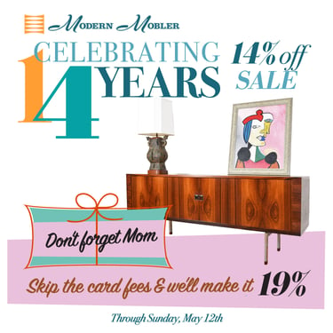 Mother&#8217;s Day Sale thru Sunday, May 12th &#8212; Take 14% to 19% OFF!