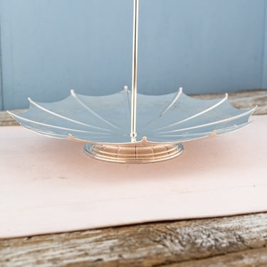 Vintage Silverplate Umbrella Hors d'Oeuvres Tray