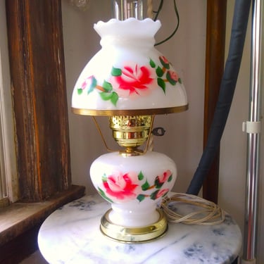 Leviton vintage store glass lamp