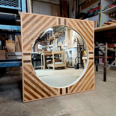 Custom Reclaimed Wood Mirror 