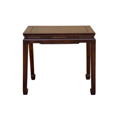 Chinese Brown Simple Ming Style Rectangular Altar Foyer Side Console Table ws4663E 