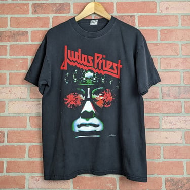 Vintage 90s 00s Double Sided Judas Priest ORIGINAL Band Tee - Large 